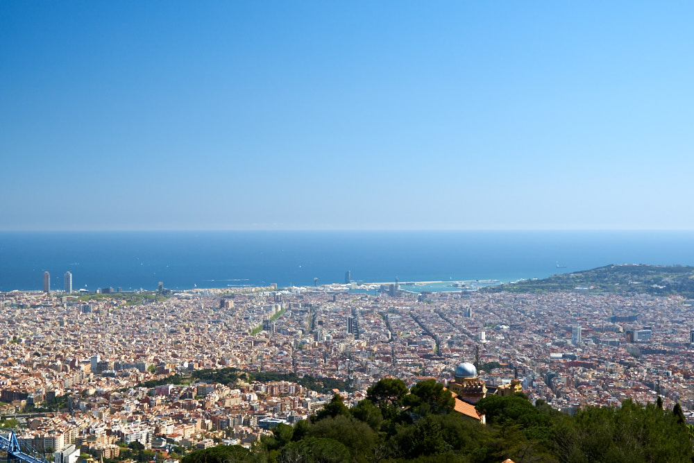 View on Barcelona from Tibidabo