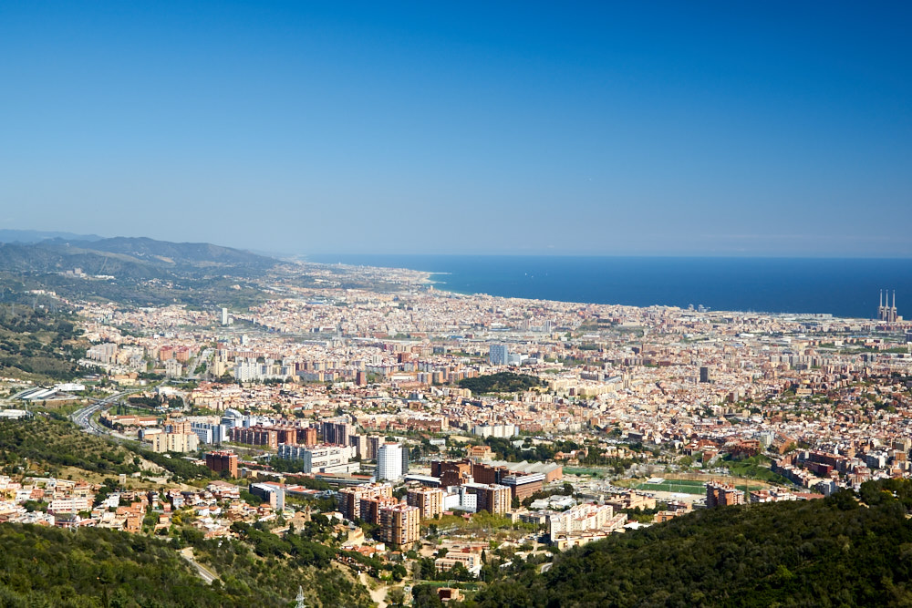 View on Barcelona from Tibidabo