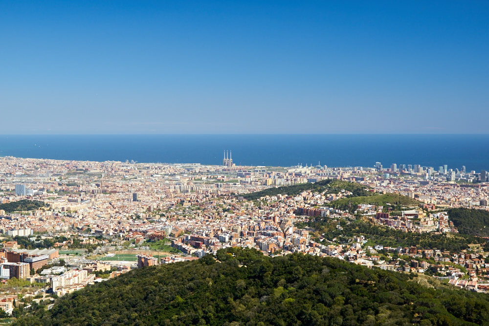 View on Barcelona from Tibidabo
